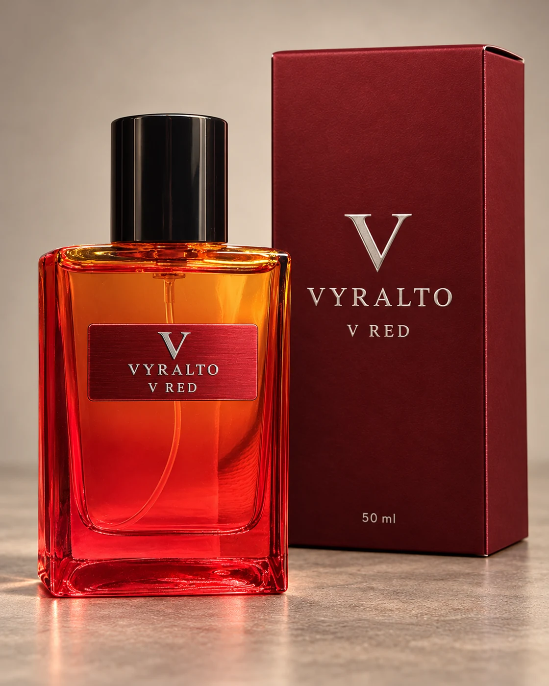 V RED · ماء عطر